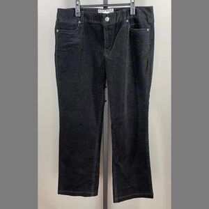 NEW J Crew Pants Womens 12 short black corduroy boot cut preppy casual